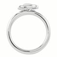 thumbnail image 2 of Sterling Silver Stackable Expressions Rhodium Heart Ring Size 10, 2 of 3