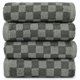 thumbnail image 1 of Toallas de mano Jacquotha Soft, 100% algodón, paquete de 4, color gris, 400 g, 1 of 7