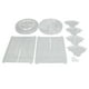 thumbnail image 2 of Organizador de Almacenamiento Cosmético de Diamantes, Engrosar El Almacenamiente Transparente del Patrón de Diamantes Caja de Almacenamiento Cosmético Giratorio Gran Capacido, 2 of 7