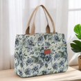 thumbnail image 3 of Hsqqdc Floral Print Canvas Tote Bag, Large Capacity Work Shoulder Handbag, 3 of 7