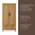 thumbnail image 6 of Maven Lane Vaughn Rustic Wooden Cabinet in Weathered Natural Finish, 6 of 7