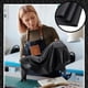 thumbnail image 5 of Tela de cuero sintético de 55x39 pulgadas, suave, para tapicería, manualidades, sofás, bolsos y proyectos de costura DIY. Color negro., 5 of 9