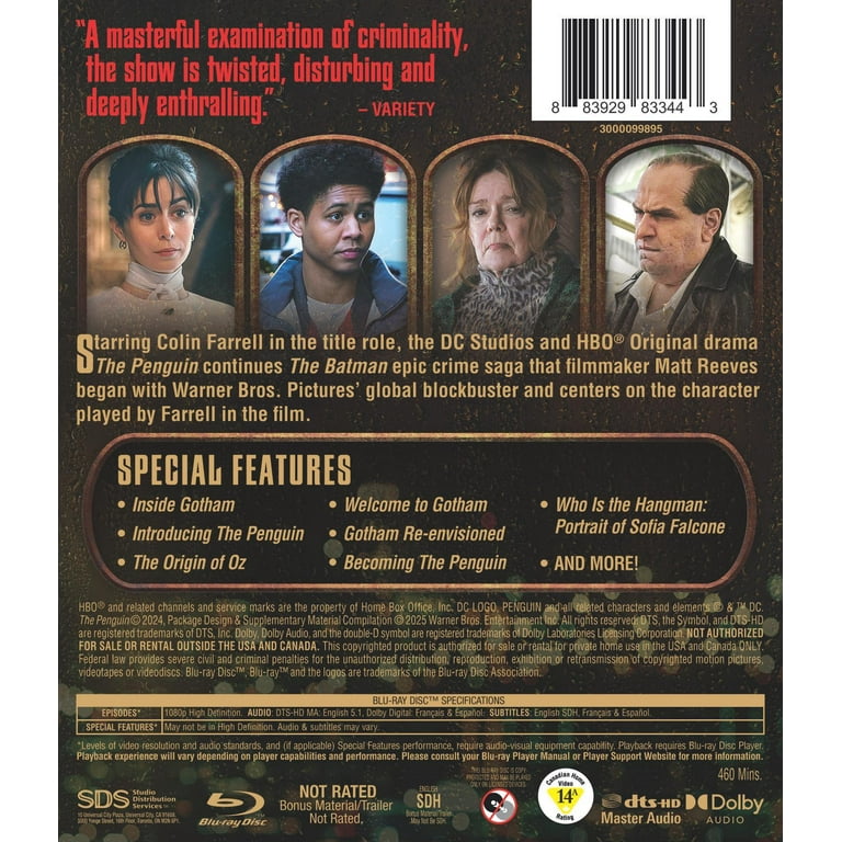 The Penguin: The Complete First Season (Blu-ray), Drama, Warner