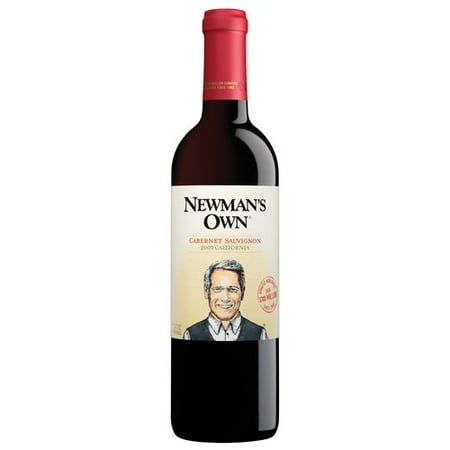Newmans Own Cabernet Sauvignon California Red Table Wine, 750ml Glass Bottle, 13.7% ABV