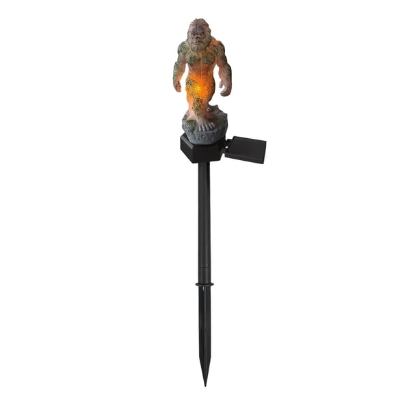DVKOVI Bigfoot Solar Garden Light Sasquatch Statue with LED Glow Outdoor Yard Decor Stake for Backyard Patio Porch