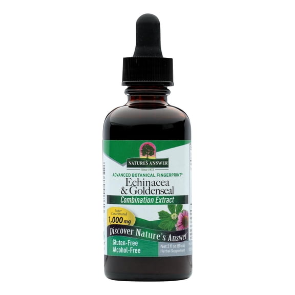Nature's Answer Echinacea and Goldenseal Root 2oz Alcohol Free