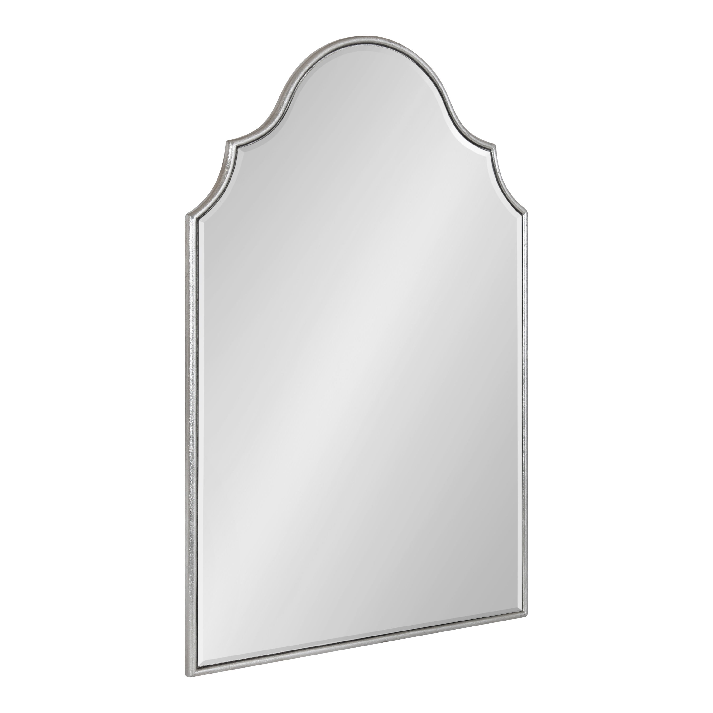 Kate and Laurel Leanna Modern Arched Wall Mirror, 20 x 30, Silver