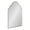 Silver, variant on Kate and Laurel Leanna Modern Arched Wall Mirror, 20 x 30, Silver, Stunning Glamorous Decorative Mirror with Arch Shape and Soft Scallops and Slim Frame