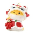 thumbnail image 2 of yotijay Cute Snake Statue Cartoon Snake Sculpture Collectibles Housewarming Gift Artwork Holding Pendant, 2 of 9