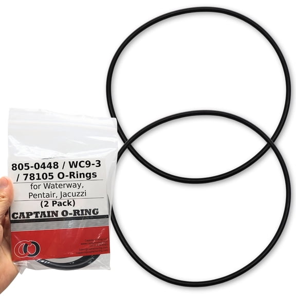 Captain O-Ring  Replacement 805-0448 / WC9-3 O-Rings for Waterway ProClean, Pentair, Jacuzzi 78105 2 Pack