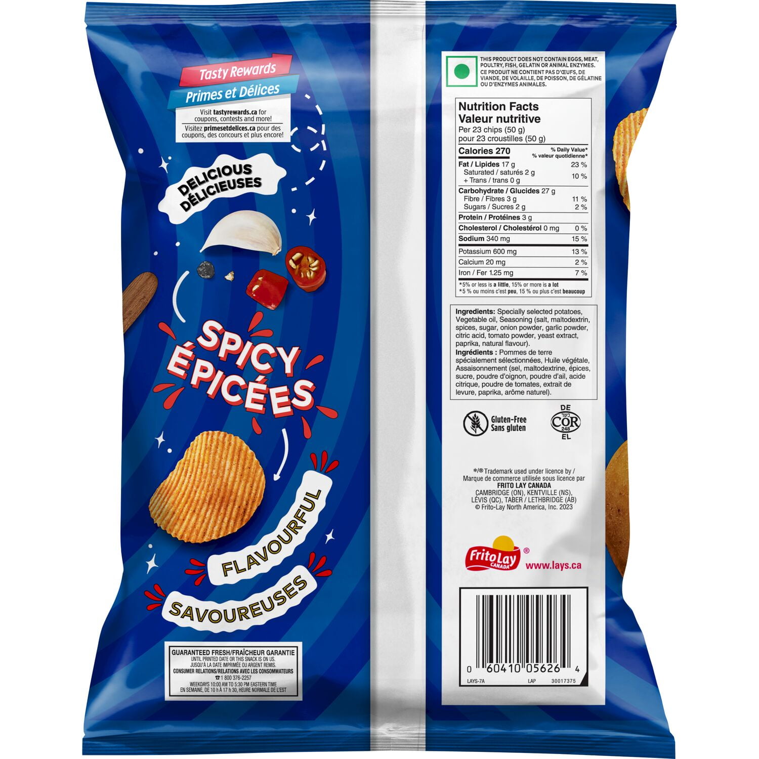 wafer style lays blue