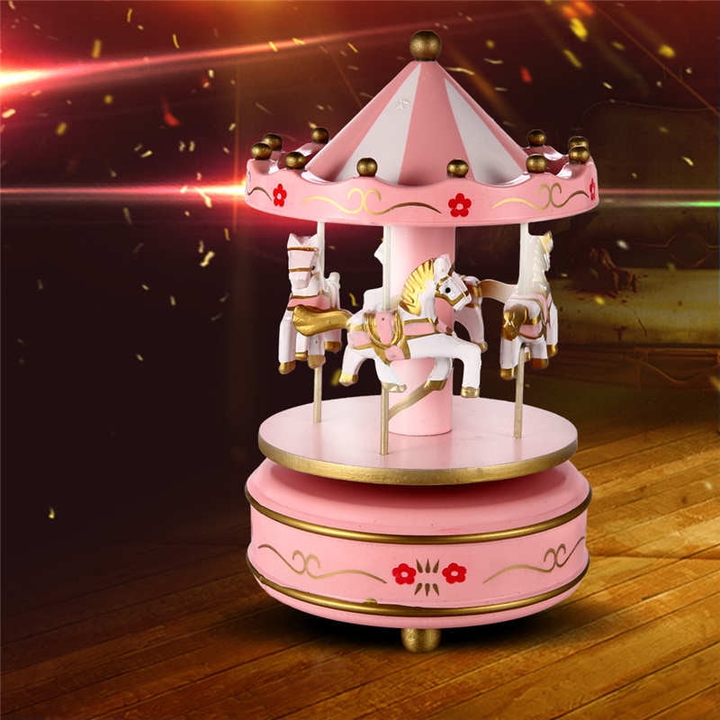 wooden toy carousel