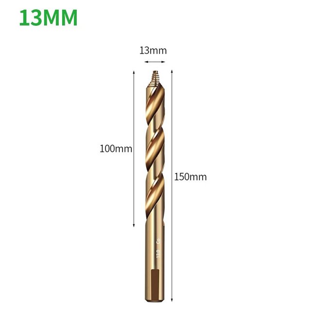 1 Pce 3-13Mm M35 Cobalt Fraise Droite pour Acier Inoxydable 13Mm
