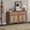 Natural Oak, variant on Surmoby Sideboard Buffet Cabinet Set of 2,Boho Storage Cabinets with Rattan Doors and Drawer,Farmhouse Accent Cabinet for Dining Room Living Room(Oak,2PCS)