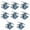 8 Pack, variant on Heavy Duty Dock Hinge Kit with Backer Plate, Floating Dock Connector Brackets, T-Style Corner Locking Pin for Stationary Dock Hardware