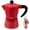 Red, variant on RAINBEAN Stovetop Espresso Maker 6 Cup Moka Pot,Italian Cuban Greca Coffee Maker,Aluminum Durable and Easy to Use & Clean,300ml (Black)