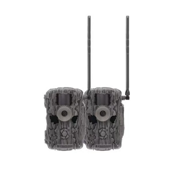 Stealth Cam Fusion X-Pro 2 Pack Dual Sim 36 MP Photo & 720P HD Video 0.4 Sec Trigger Speed Wireless Hunting Trail Camera - Available on AT&T & Verizon