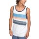 thumbnail image 1 of Quiksilver - Camiseta sin mangas a rayas para hombre, color blanco, grande Quiksilver Camiseta sin mangas, 1 of 1
