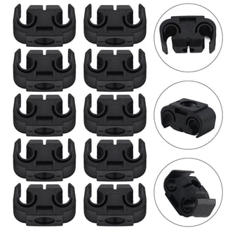 Thestopshop 1/4" Brake/Fuel Line Clips With Fastening Bolts - 20 Piece Total - CLIP2B