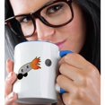 thumbnail image 2 of 3drose, Cute Kawaii Cannon and Cannonball, 11oz Two-tone Blue Mug, 2 of 6