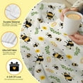 thumbnail image 4 of Bee Blanket Sunflower Floral Blanket - Plush Flannel Flower Bee Blanket for Couch Bed Sofa - 40"x50" Bee Decor for Girls Boys - Gift for Bees Lovers Floral Throw Blanket for All Seasons, 4 of 5