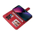 thumbnail image 5 of Allytech for iPhone 14 Plus Wallet Case with Card Slots Holder and Wrist Strap, PU Leather Kickstand Flip Folio TPU Bumper Shockproof Case for iPhone 14 Plus 6.7" 5G 2022, Red, 5 of 7