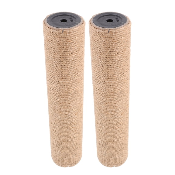 IBASETOY 2Pcs Sisal Cat Scratching Post Replacement Poles Durable Rope for Indoor Vertical Cat Tree