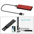 thumbnail image 4 of M.2 a USB 3.1 Lector Caja de almacenamiento Soporte UASP Clave B / Clave Interfaz - rojo shamjiam  caja del recinto, 4 of 9