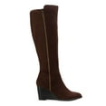 thumbnail image 2 of STYLE & COMPANY Womens Brown Dual Zip Wedge Zip-Up Dress Boots 10 M, 2 of 4