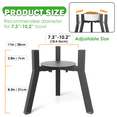 thumbnail image 3 of Adjustable Raised Dog Bowl Stand for Large Dogs, Single Raised Feeder Station (Bowl Not Included), 3 of 6