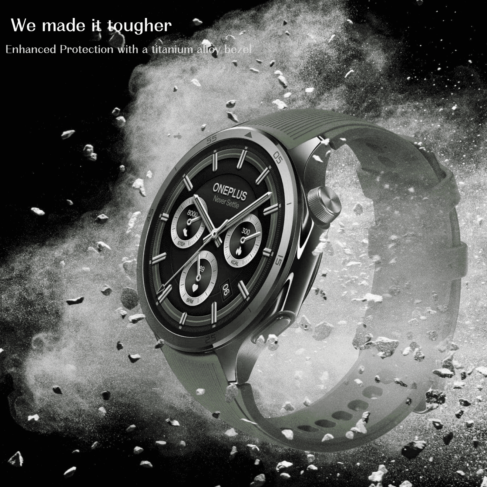 OnePlus Watch 3 Smart Watch LTPO AMOLED Snapdragon W5 Dual Frequency GPS Wear OS Obsidian Titanium,Global Version