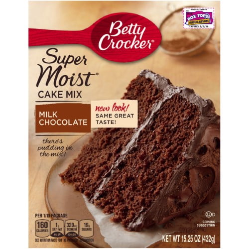 Betty Crocker Â® Super Moist Cake Mix Milk Chocolate (Pack of 36 ...