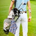 thumbnail image 5 of Naloa Butterflies1 Golf Towel Golf Gift for Men and Women Golf Towel with Carabiner Clip to Quickly Remove Mud, Dirt and Sweat, 5 of 8