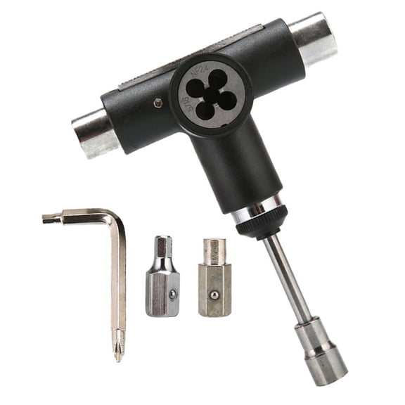 LOLIPPYY T-Type Socket Multi-Function Skate Tool with Ratchet for Most Skateboards