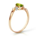 thumbnail image 2 of Galaxy Gold 14K Rose Gold 0.46 Carat Natural Diamonds and Oval-Shaped Peridot Ring - August Birthstone - Abundance & Joy - Sizes 5.5 to 11 - Fine Jewelry for Women, 2 of 2