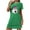Green, variant on MuZeFu Nightgowns for Women Plus Size Clearance Sale Women's Oversized Short Nightgown Fashion Chest Print Short Sleeve Nightdress