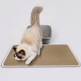 thumbnail image 3 of 17.7*23.6 Inch Double Layer Cat Litter Mat Pet Litter Box Sand Filter Pad Wear-Resistant Scratch Resistant Cat Sand Control Mat, Pad Sand Pot Filter Sand Cushion Grabbing Board, 3 of 7