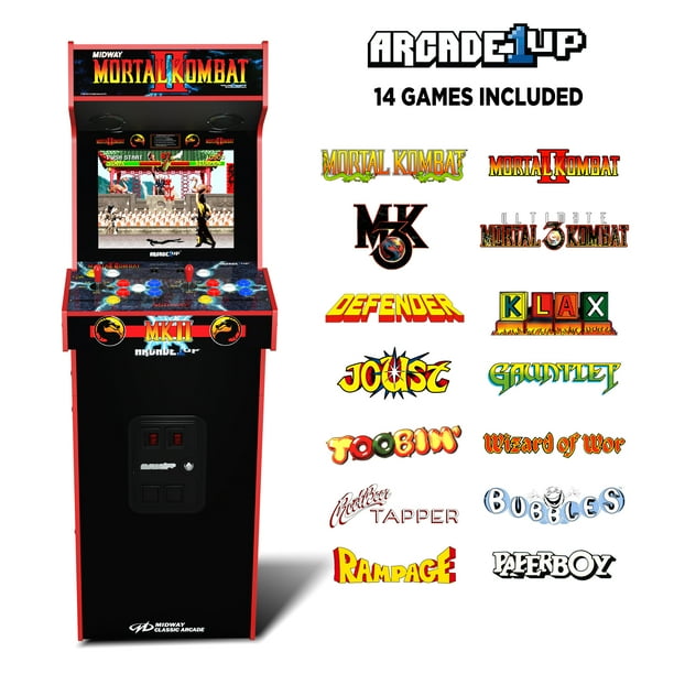 Mikey Mart　2脚 Arcade1Up Mortal Kombat II Deluxe Home Arcade Game, 5ft