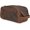 Distressed Brown, variant on Leather Size Toiletry Travel Pouch - Handcrafted Dopp Kit Bag with Lining, Spacious Design for Travel Essentials, Elegant Tan Finish