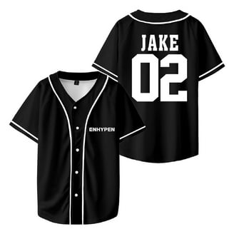 Kpop Enhypen SUNOO Merch Baseball Jersey Short Sleeve Shirts Women