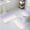 Purple, variant on Ombre White Bath Mat 3 Piece Bathroom Rug Set, Romatic Purple Art Non Slip Bath Rug Contour Mat and Toilet Lid Cover, Absorbent Shower Mats Soft Bath Rugs and Mats Sets