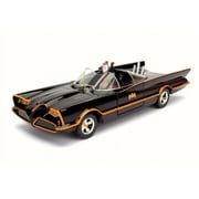 1966 Classic TV Series Batmobile w/ Batman & Robin Figures, JADA 98259 - 1/24 Scale Diecast Model Set