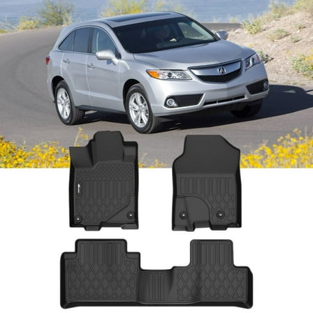 Nilight TPE Floor Mats for Acura RDX 8-Way Power Seats 2013 2014 2015 2016 2017 2018, All Weather Custom Fit Heavy Duty Floor Liners