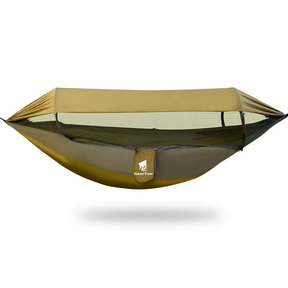 GEERTOP Update 3-in-1 Outdoor Hammock with Mosquito Net and Sun Shelter, Ultralight Camping Hammock 200 kg Load Capacity for Outdoor, Camping, Hiking