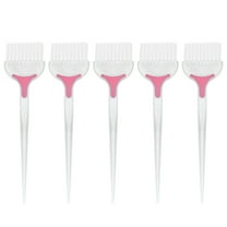Yardwe 5Pcs White Hair Dye Applicator Brush Durable for Hair Coloring Treatment Professional Salon Home Use