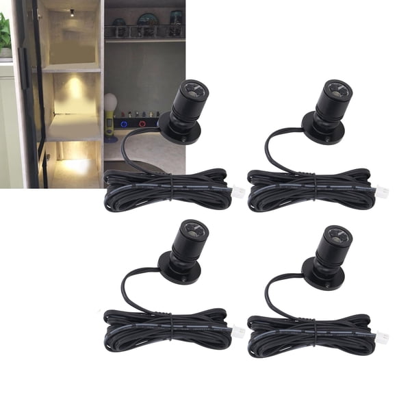 Spots Lumineux à Affichage LED Dimmables Mini Projecteur USB pour Bijoux Vitrine Entrée