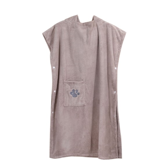 HBGVBA Women Bathrobe Housecoat Nightgown,Solid Color Hooded Fast Dry Absorbent Knee Length Bathrobe Button Placket Daily Home Loungewear
