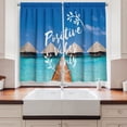 thumbnail image 2 of Ambesonne Saying Kitchen Curtains, Positive Vibes Only Message, 55"x39", Multicolor, 2 of 3