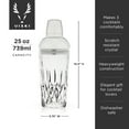 thumbnail image 5 of Viski Admiral Crystal Cocktail Shaker, Home Bar, Bartender Gifts, 25 oz, 5 of 8