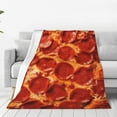 thumbnail image 2 of Pizza Blanket Gifts for Kids and Adult Pizzas Food Lightweight Soft Warm Cozy Pepperoni Pizzas Blankets for Teen Boys and Girls Bed Sofa Home Decor 80"x60", 2 of 6